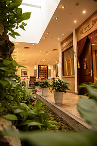 酒店餐厅走廊图片