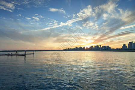 海景夕阳图片