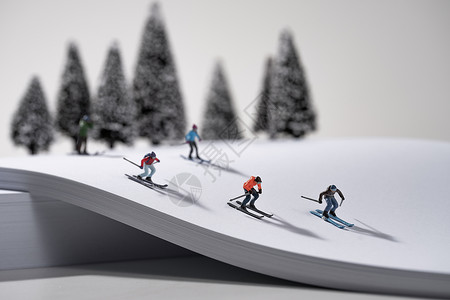 创意奥运滑雪图片