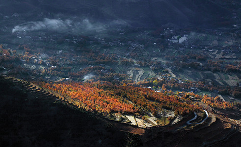 四川省金川县风景背景