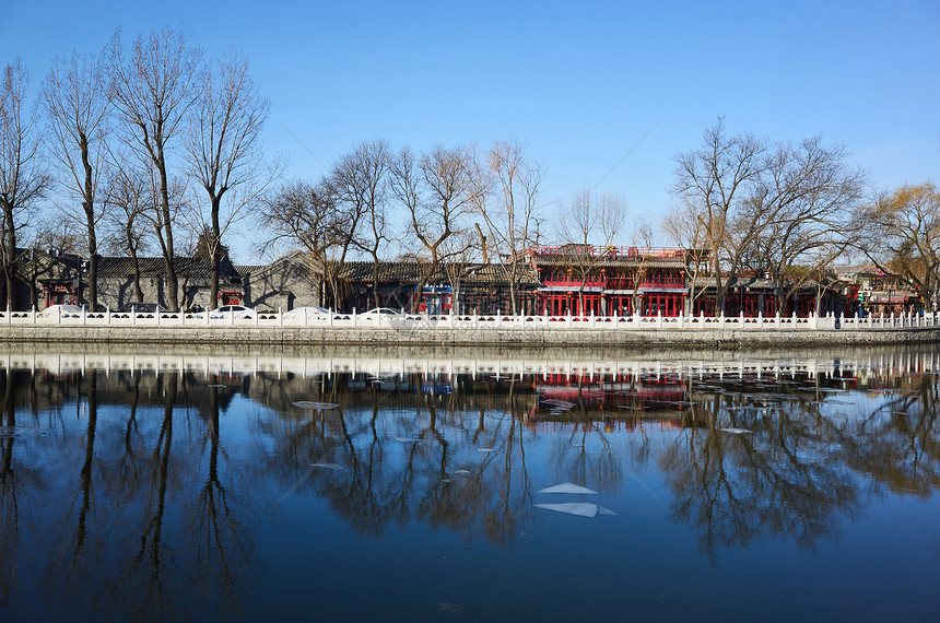 北京什刹海建筑风光图片