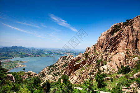 山东省临沂市天马岛风景区山顶高清图片素材