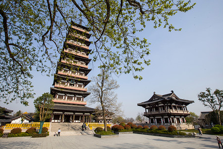 江苏省扬州大明寺栖灵塔高清图片