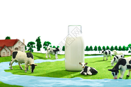 牛奶牧场舒适乳业高清图片