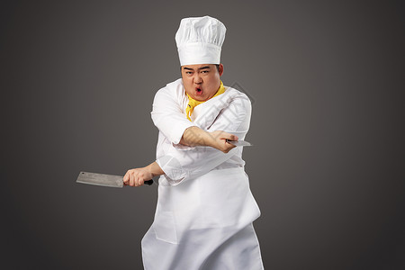胖厨师胖人服装素材高清图片