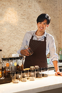 餐饮企业文化咖啡店服务员背景