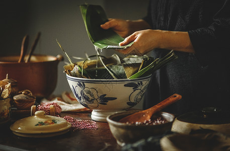包粽子中国元素高清图片
