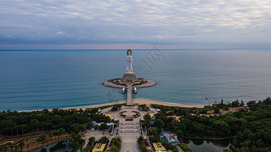 5A景区南山海上观音高清图片