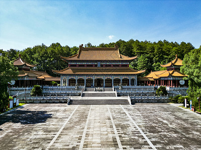 湖南株洲炎帝陵5A景区航拍高清图片