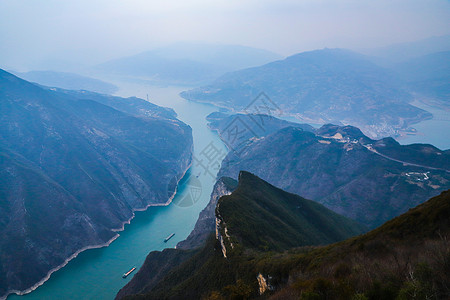 重庆市千厮门长江大桥三峡之巅风景区背景