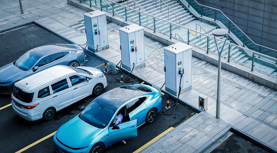 新能源电动汽车充电桩图片