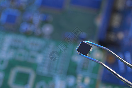 电子技术科幻电子芯片电路板科技合成底图背景