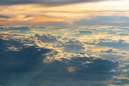 天空云彩美超美高层云海背景