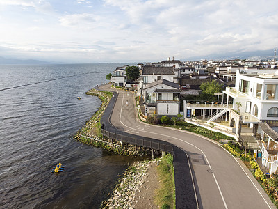 云南住宿大理洱海s湾民宿酒店背景