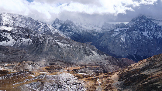四川川西甘孜梅里雪山风景旅游圣地背景图片