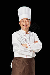 中年厨师微笑形象图片
