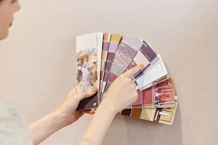 家具市场折页色卡对比地板颜色特写背景