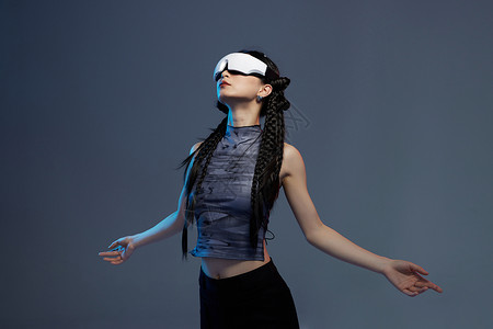 美女VR虚拟科技生活图片