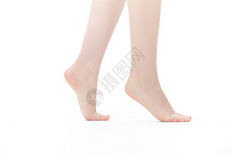 女性足部护理美容特写图片