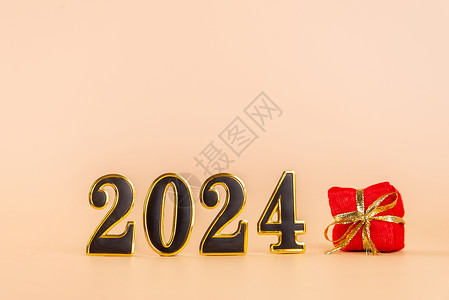 2024年的新年礼物背景