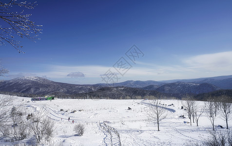 东北雪谷风景区高清图片