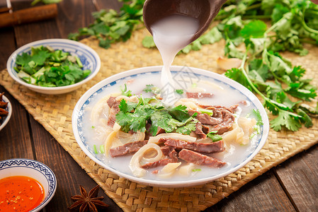 羊杂汤促销餐饮美食冬季羊杂汤背景