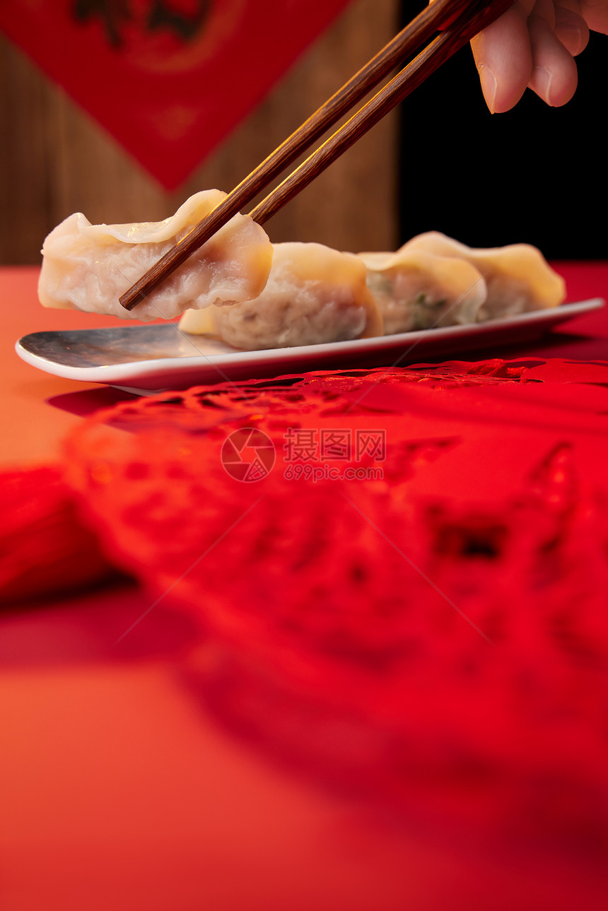 新年美味的水饺图片