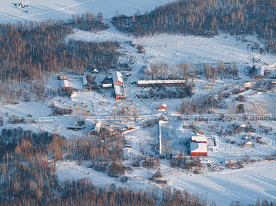 航拍雪景航拍伊春5A景点汤旺河林海奇石景区背景