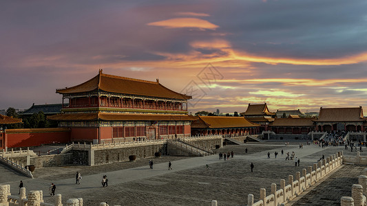 古建筑背景北京故宫古建筑景观背景