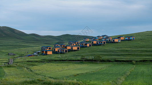 动物蓝天内蒙古红石崖4A旅游景区夏季风光背景