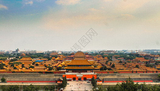 518博物馆北京故宫博物院全景背景