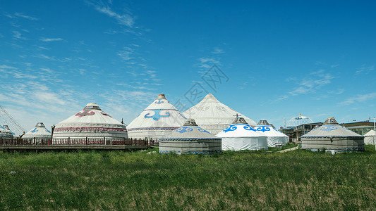 内蒙古烤全羊内蒙古辉腾锡勒草原夏季景观背景