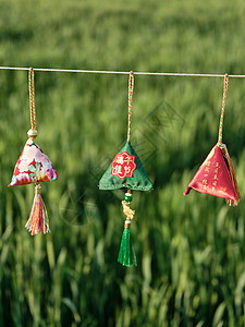 刺绣装饰端午佳节传统手缝香囊香包背景