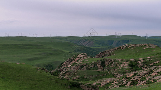 内蒙古黄花沟夏季景观背景