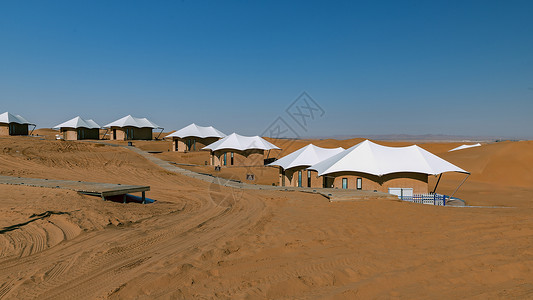 阿拉善内蒙古腾格里沙漠景观背景