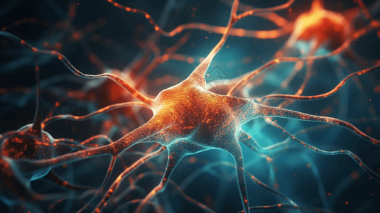 神经元概念细胞神经元医疗插画设计图片