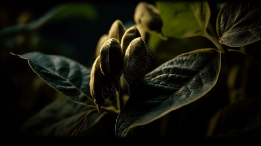 大豆植物背景图片