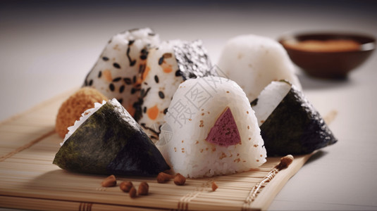 日式主食饭团图片