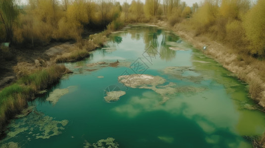 河流被污染图片