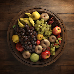 美味水果拼盘背景图片