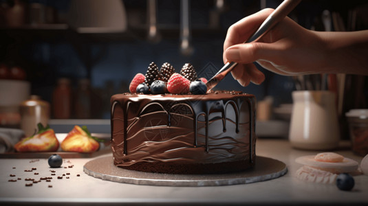 蛋糕制作过程图片