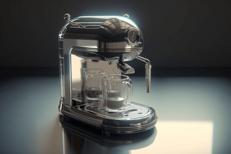 美妆单品3d的咖啡机设计图片