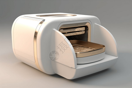 小烤箱3d面包机设计图片