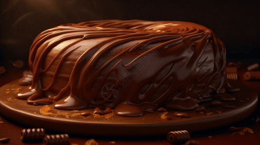 巧克力蛋糕甜点图片