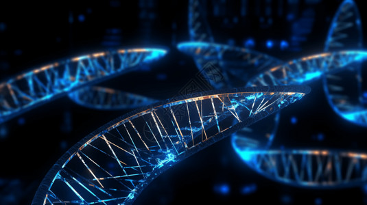 核糖核酸蓝色基因链设计图片