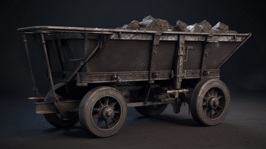 煤矿车背景图片