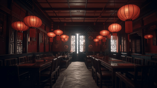 中餐廳古典中餐厅环境设计图片