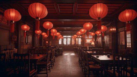 传统中餐厅概念图片