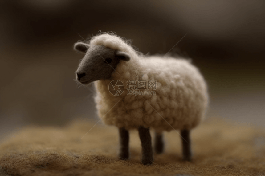 毛毡小绵羊图片
