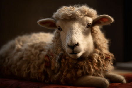 长毡动物的特写镜头绵羊图片